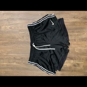 Black Nike pro shorts with built in compression